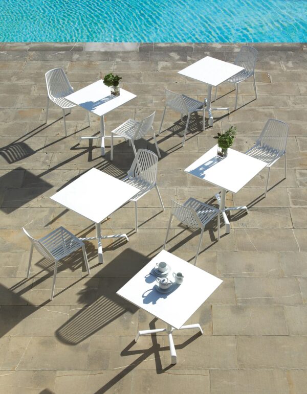 Stapelbarer Gartenstuhl aus Aluminium mit Armlehnen | FAST | Omnia Selection - Image 6
