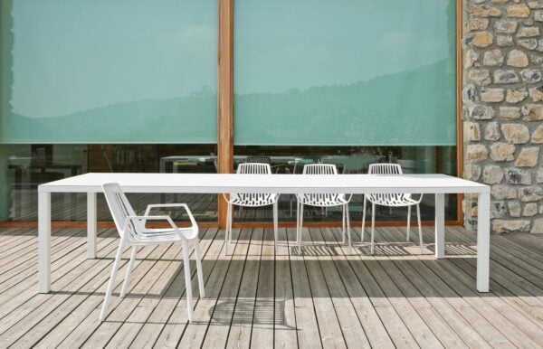 Stapelbarer Gartenstuhl aus Aluminium mit Armlehnen | FAST | Omnia Selection - Image 5