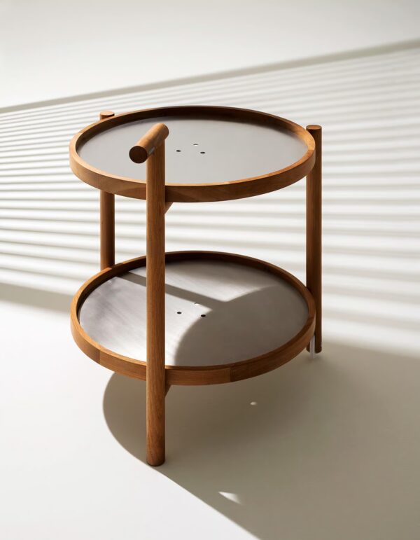 Garten-Servierwagen aus Edelstahl und Holz | RODA | Caddy - Image 2