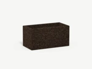 Rechteckiger Gartenvase aus Kork | RODA | Cortica