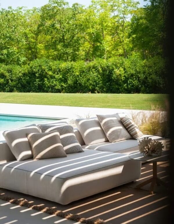 Gartensofa aus Stoff mit Récamiere | RODA | Dandy - Image 2