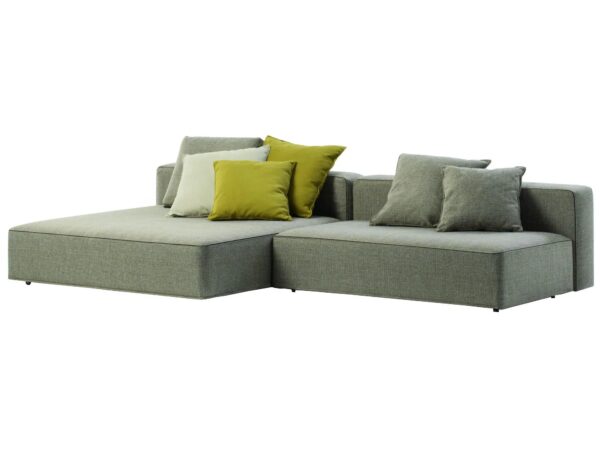 Gartensofa aus Stoff mit Récamiere | RODA | Dandy