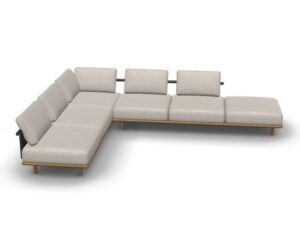 5-Sitzer Garten Ecksofa aus Batyline® | RODA | Eden