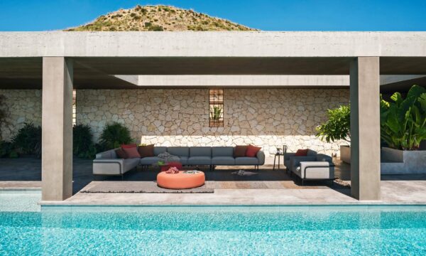 Garten Ecksofa aus Stoff mit Récamiere | RODA | Estendo - Image 5