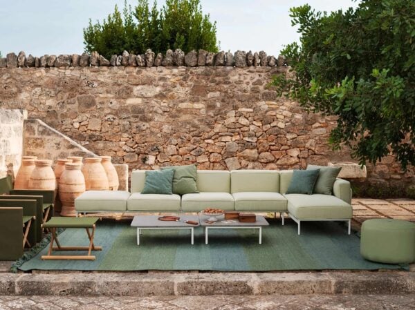 Gartensofa aus Stoff mit Récamiere | RODA | Estendo - Image 2