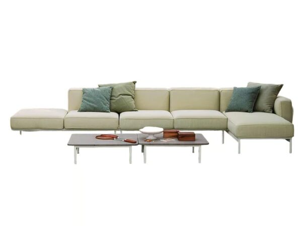 Gartensofa aus Stoff mit Récamiere | RODA | Estendo - Image 8