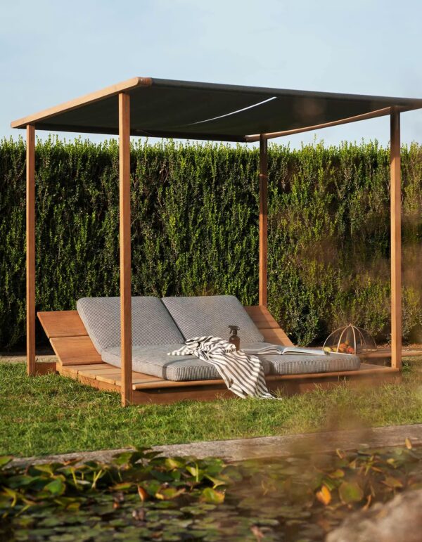 Verstellbares Baldachinbett aus Iroko-Holz | RODA | Eolie - Image 3