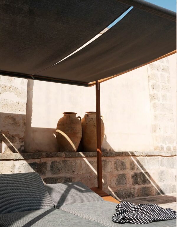 Verstellbares Baldachinbett aus Iroko-Holz | RODA | Eolie - Image 10