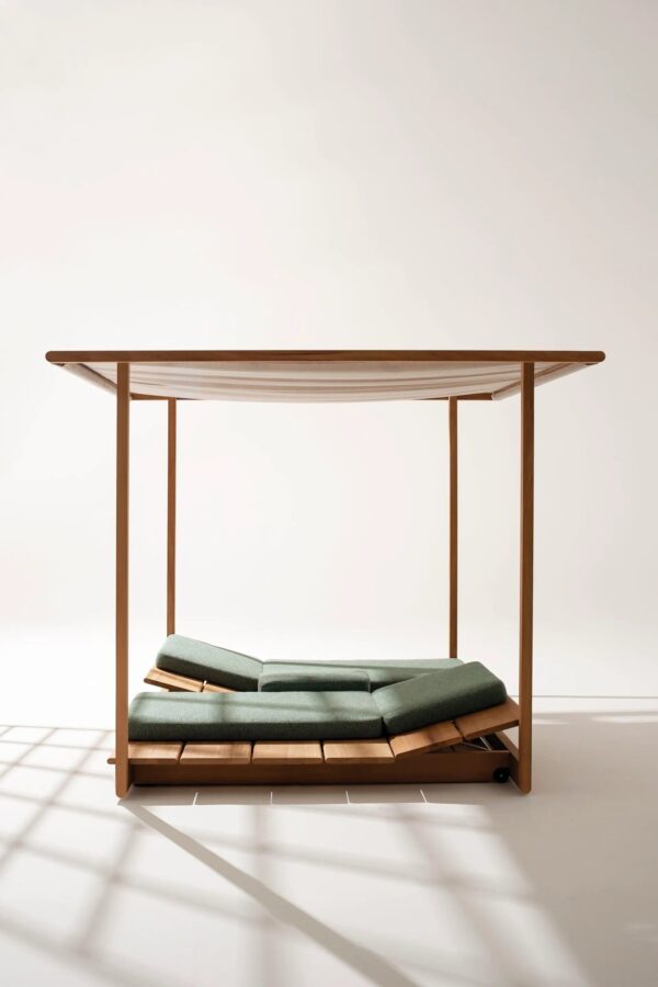 Verstellbares Baldachinbett aus Iroko-Holz | RODA | Eolie - Image 2
