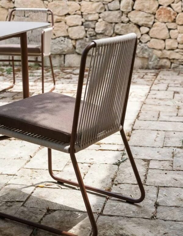 Mit Kufengestell Gartenstuhl aus Seil | RODA | Harp - Image 4