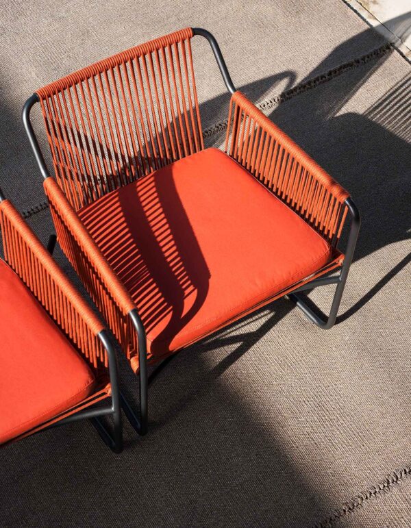 Lounge Gartensessel aus Seil mit Armlehnen | RODA | Harp - Image 10