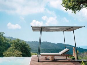 Metall-Gazebo mit Rädern | RODA | Ombrina