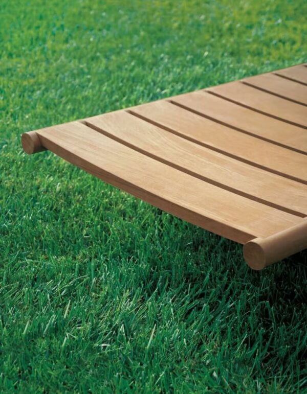 Verstellbarer Gartenliege aus Teakholz mit Rollen | RODA | Orson - Image 10