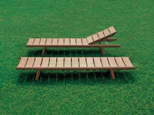 Verstellbarer Gartenliege aus Teakholz mit Rollen | RODA | Orson - Image 4
