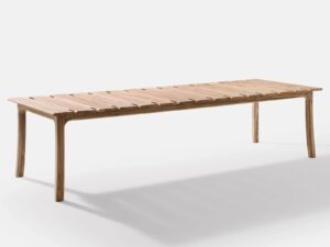 Rechteckiger Gartentisch aus Teakholz | RODA | Teseo