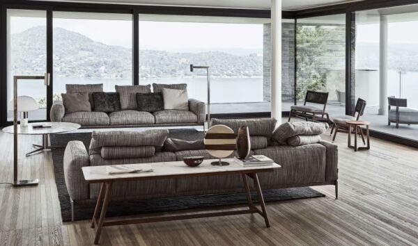 3-Sitzer Sofa aus Stoff mit abnehmbarem Bezug | Flexform | Romeo - Image 4