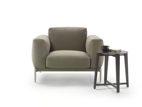 Sessel aus Stoff mit abnehmbarem Bezug mit Armlehnen | Flexform | Romeo