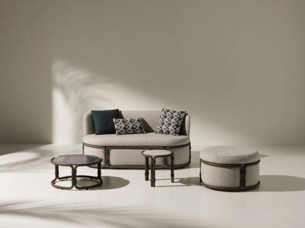 Runder Couchtisch aus Marmor | Ethimo | Rotin - Image 3