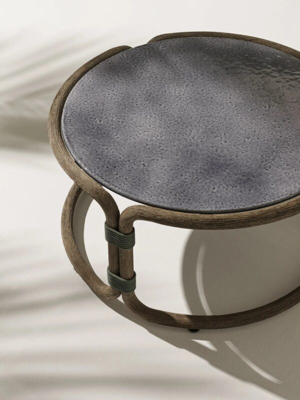 Runder Couchtisch aus Marmor | Ethimo | Rotin - Image 5