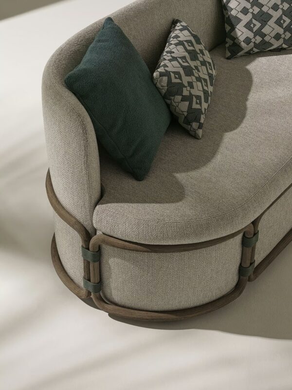 2-Sitzer Sofa aus Stoff | Ethimo | Rotin - Image 4
