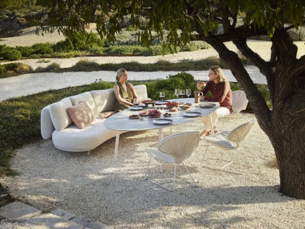 Mit Kufengestell Lounge Gartensessel aus Edelstahl | Royal Botania | Ostrea - Image 2