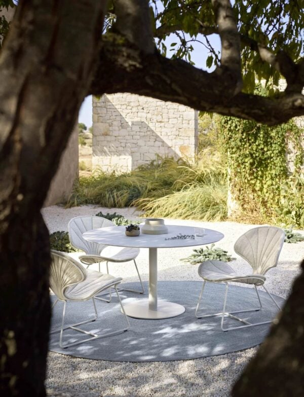 Mit Kufengestell Lounge Gartensessel aus Edelstahl | Royal Botania | Ostrea - Image 3