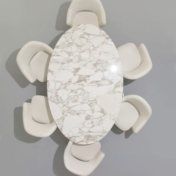 Ovaler Tisch aus Marmor | Knoll | Tulip - Image 9