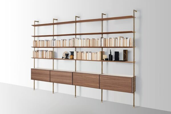 Boden-Decke Bücherregal | Living Divani - Image 4
