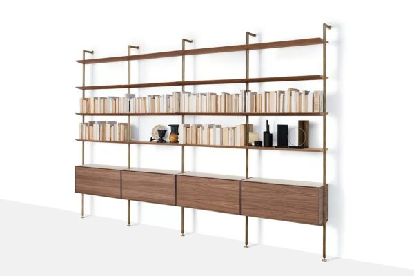 Boden-Decke Bücherregal | Living Divani - Image 2