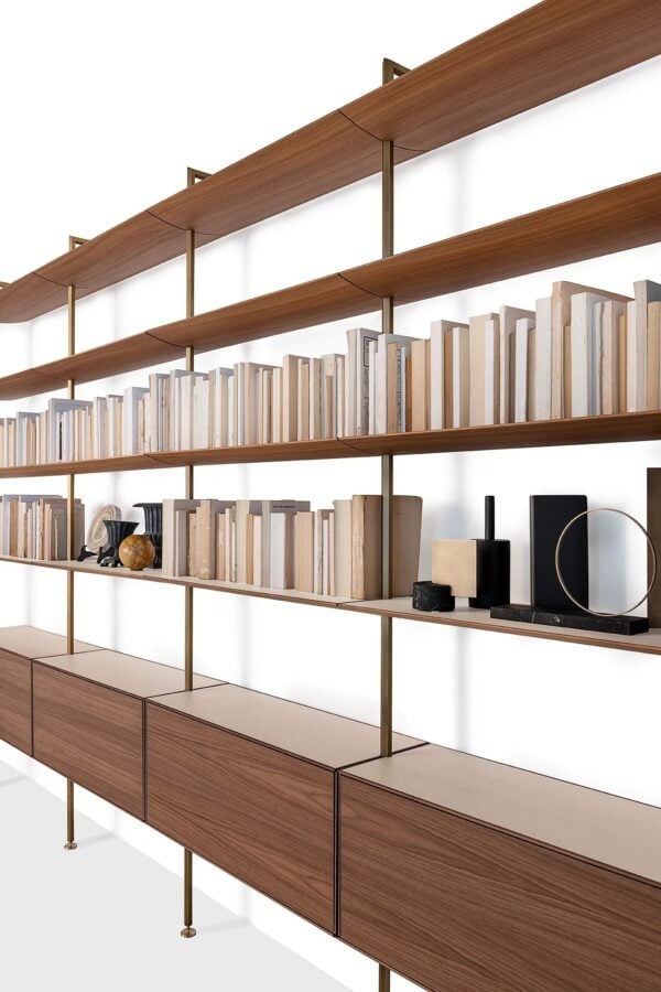 Boden-Decke Bücherregal | Living Divani - Image 5