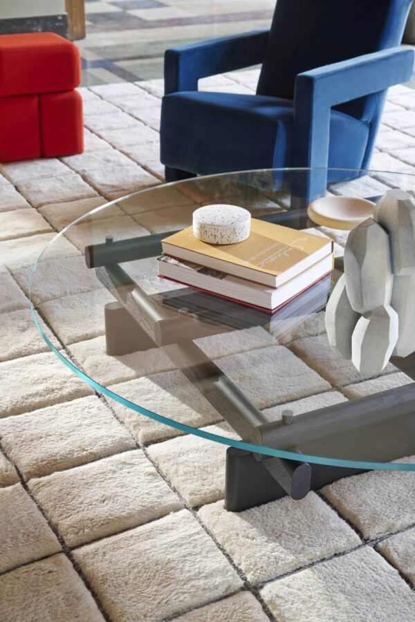 Niedriger runder Couchtisch aus Holz und Glas | Cassina | Sengu - Image 5