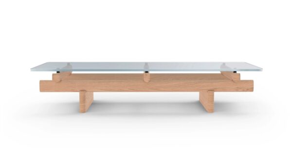 Niedriger rechteckiger Couchtisch aus Holz und Glas | Cassina | Sengu - Image 6