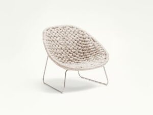 Gartensessel aus Polyester mit Kufengestell | Paola Lenti | Shito