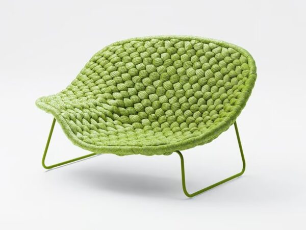 Gartensessel aus Polyesterfaser mit Kufengestell | Paola Lenti | Shito