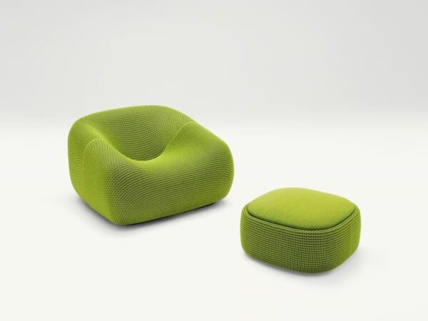 Gepolsterter Gartensessel mit abnehmbarem Bezug | Paola Lenti | Smile - Image 2