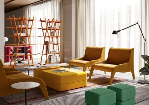 Anbausofa aus Stoff | Cassina | Soft Corners - Image 2