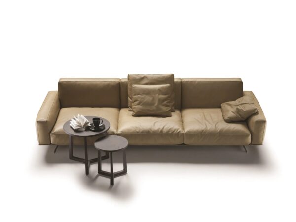 3-Sitzer Sofa aus Leder mit abnehmbarem Bezug | Flexform | Soft Dream - Image 2