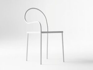 Stuhl aus Metall mit offener Rückenlehne | Desalto | Softer Than Steel