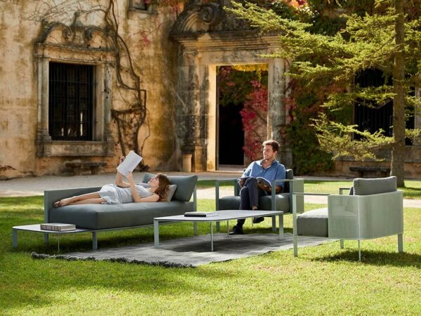 Quadratischer Garten-Beistelltisch aus Thermolackiertem Aluminium | GANDIABLASCO | Solanas - Image 6