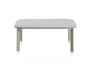 Quadratischer Garten-Beistelltisch aus Thermolackiertem Aluminium | GANDIABLASCO | Solanas