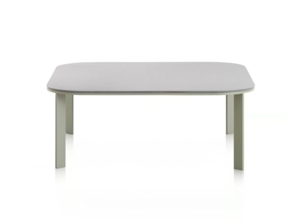 Quadratischer Garten-Beistelltisch aus Thermolackiertem Aluminium | GANDIABLASCO | Solanas