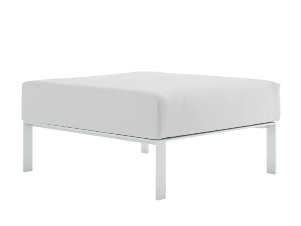 Rechteckiger modulares Sitzpouf für den Aussenbereich aus Stoff | GANDIABLASCO | Solanas