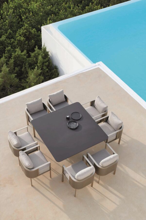 Quadratischer Tisch aus Porzellan | GANDIABLASCO | Solanas - Image 9