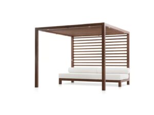 Gartenpavillon aus Holz mit Sitzbank | Tuuci | Cabanas