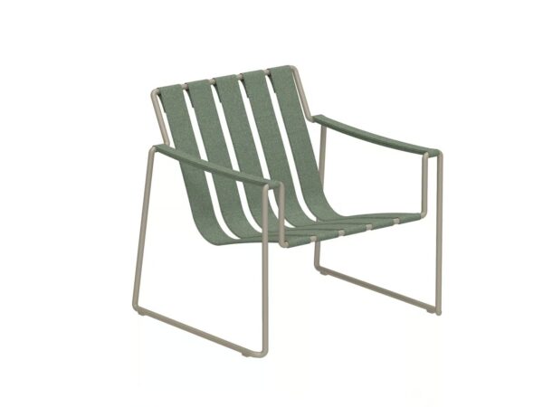 Loungesessel aus Stoff mit Kufengestell mit Armlehnen | Royal Botania | Strappy - Image 3