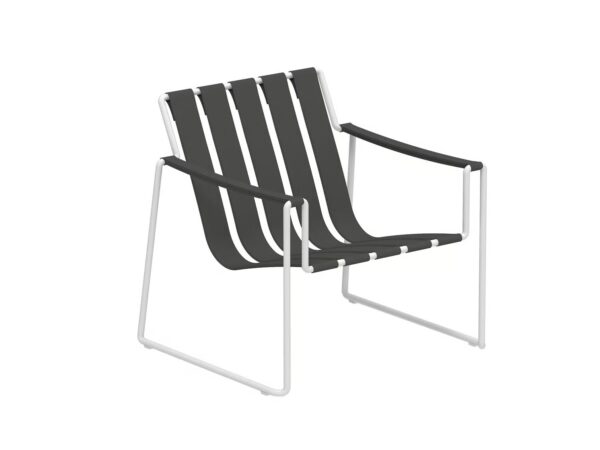 Loungesessel aus Stoff mit Kufengestell mit Armlehnen | Royal Botania | Strappy - Image 5