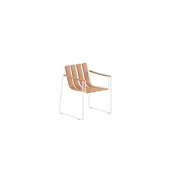 Mit Kufengestell Gartenstuhl aus kunstleder mit Armlehnen | Royal Botania | Strappy - Image 10