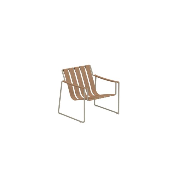 Loungesessel aus kunstleder mit Kufengestell mit Armlehnen | Royal Botania | Strappy - Image 6