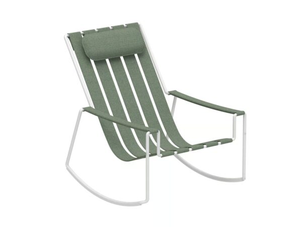 Schaukel- Gartensessel aus Edelstahl mit Armlehnen | Royal Botania | Strappy