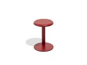 Niedriger Hocker aus Stahl auf fixem Fussgestell | Desalto | Strong